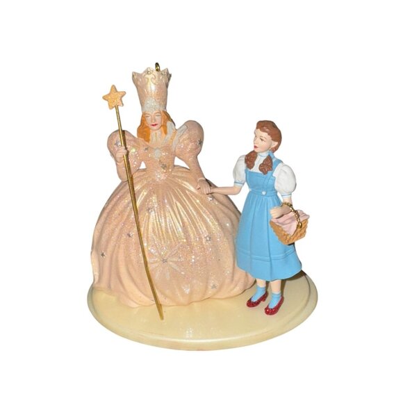 Dorothy & Glinda The Good Witch Ornament & Display Stand Hallmark Keepsake - Picture 6 of 10